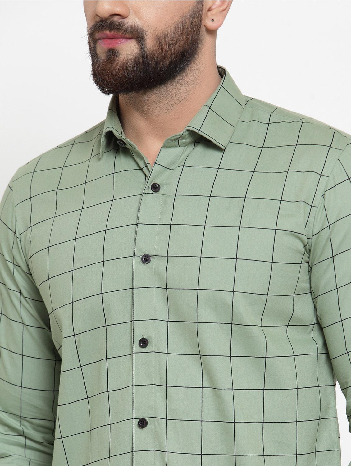 mens checks formal shirt - 19144231 - Zoom Image - 3