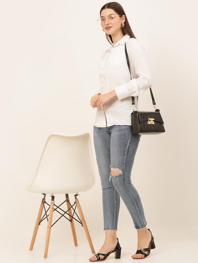 long sleeved solid regular shirt - 19145305 - Standard Image - 3