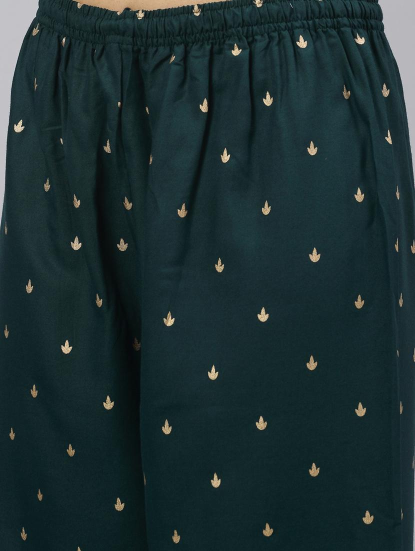 green rayon suit set - 19157492 - Zoom Image - 4