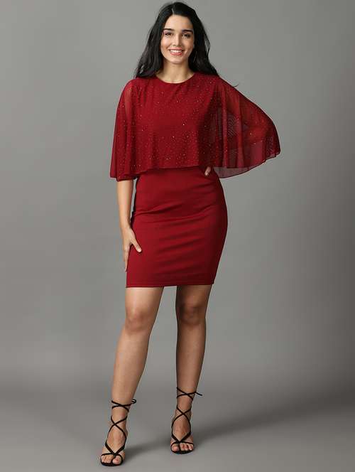 women's bodycon micro print dress - 19159685 - Very Small Image - 1