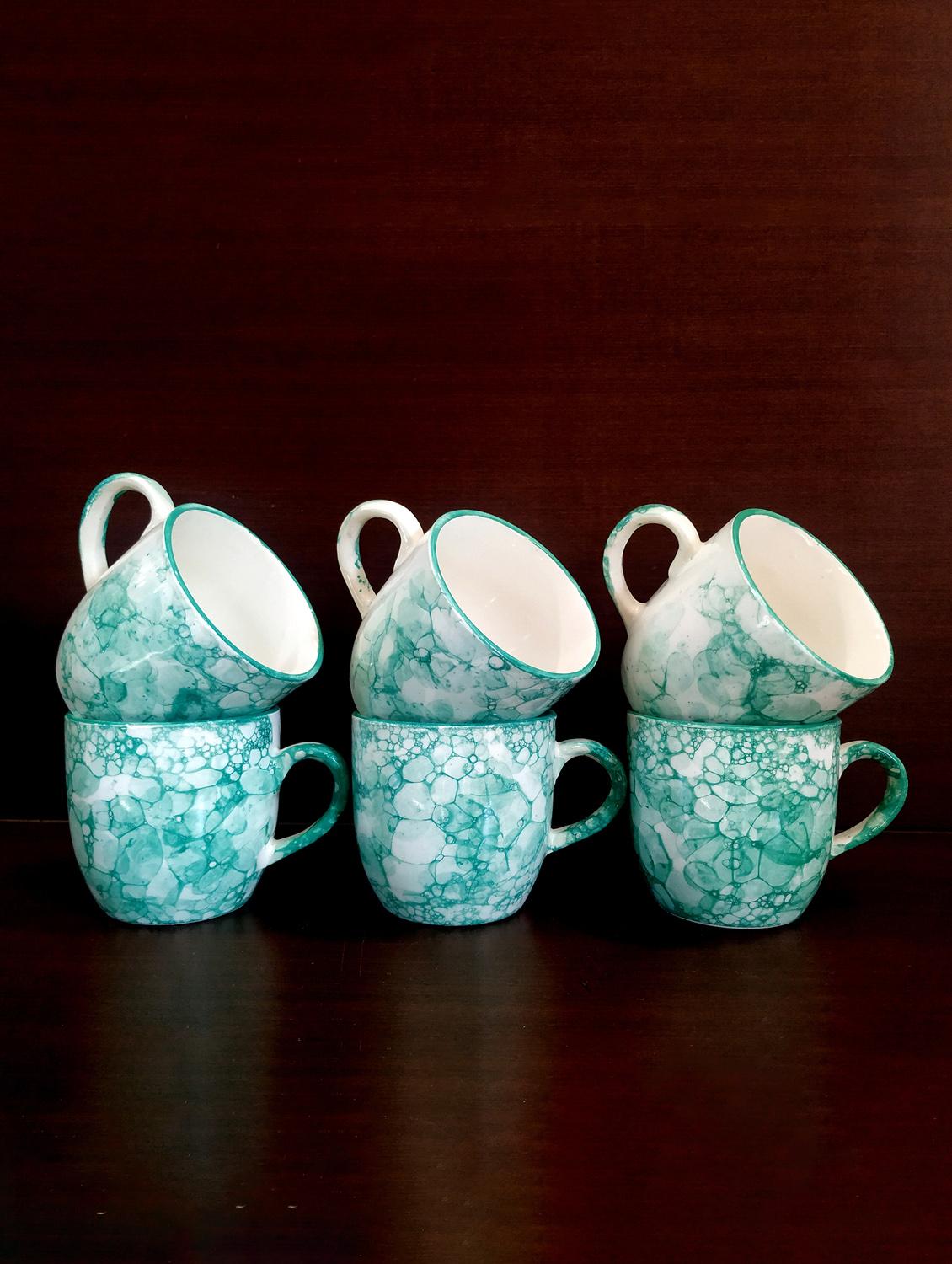 moody panda graceful set of 6 cups | cup set | tea cups | set of 6 cups | ceramic - 19163524 - Zoom Image - 2