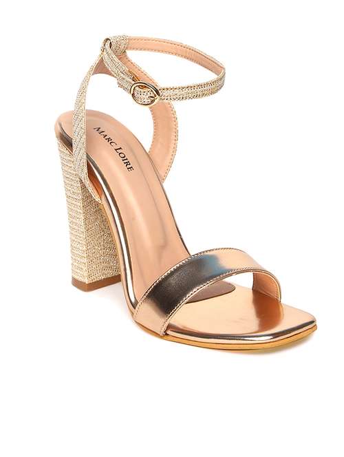gold ankle strap sandal - 19163608 - Very Small Image - 1