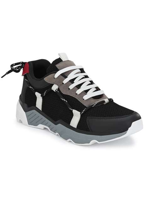 men black lace up sneakers - 19181791 - Very Small Image - 1