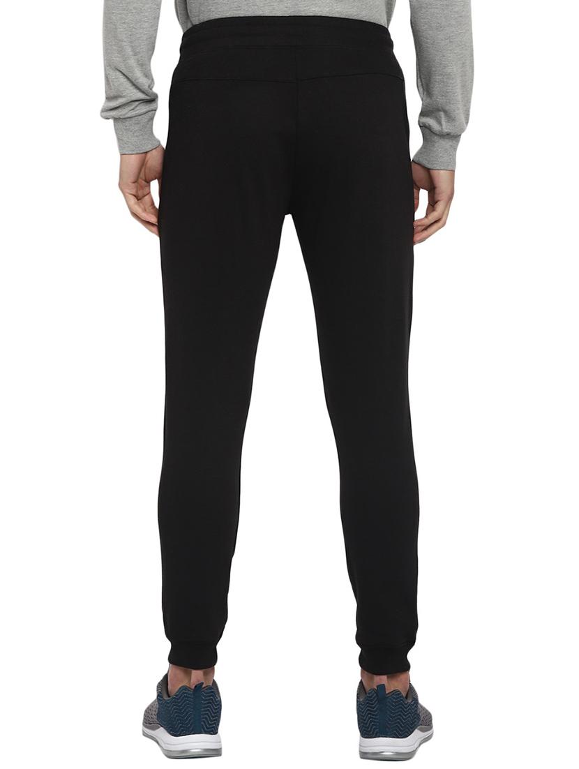 men black solid mid rise jogger - 19223836 - Standard Image - 2