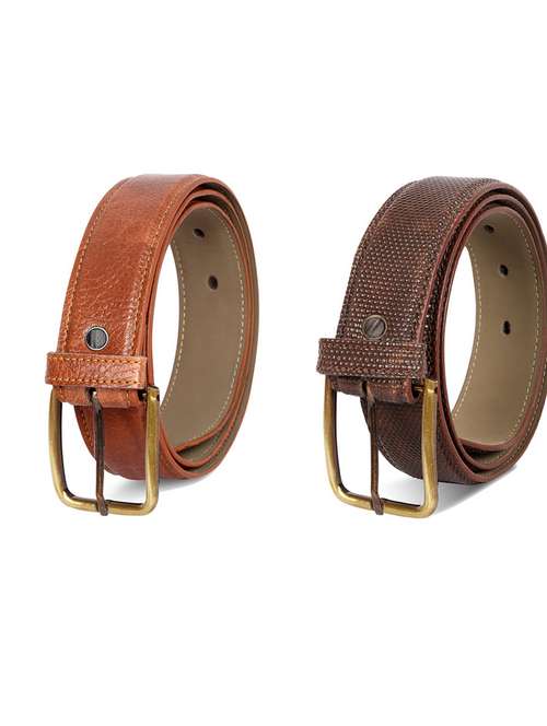 pack of 2 leatherette belts - 19230534 - Very Small Image - 1