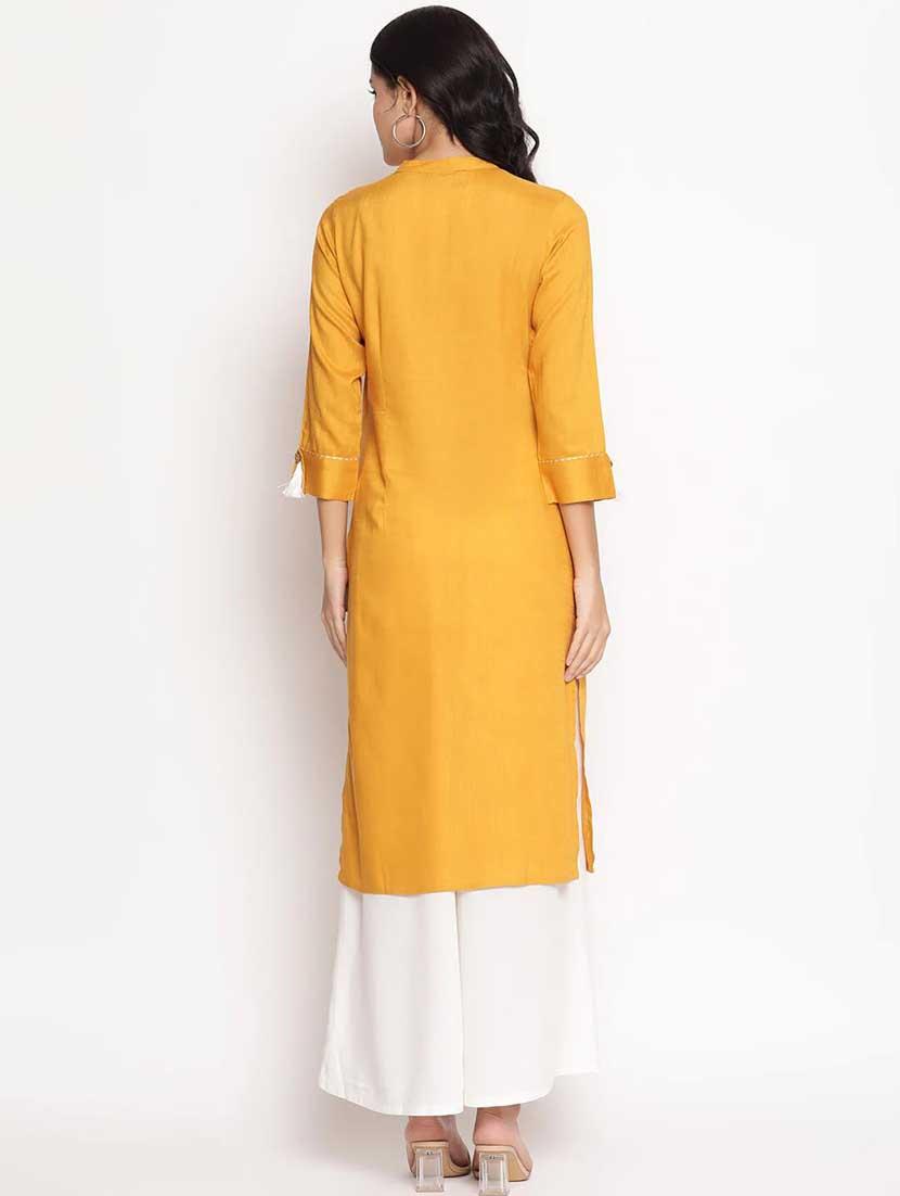women's straight kurta - 19264374 - Standard Image - 3