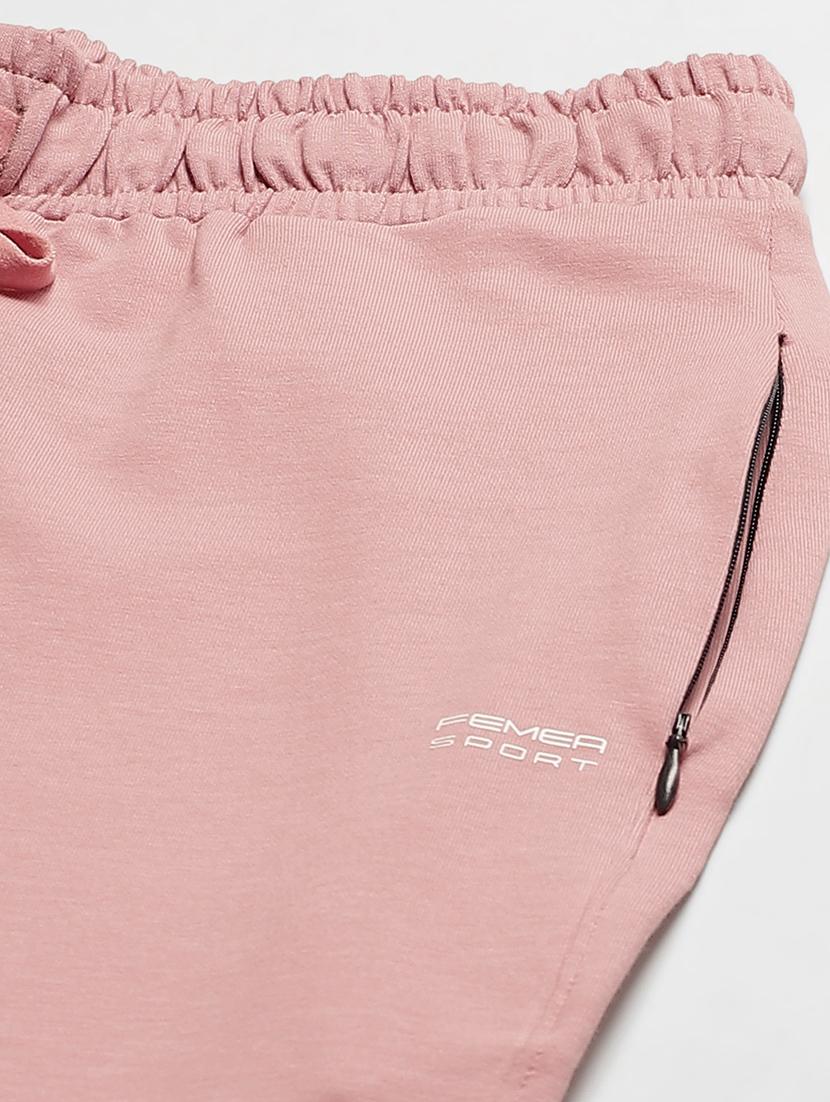 pink solid track pant - 19285116 - Standard Image - 5