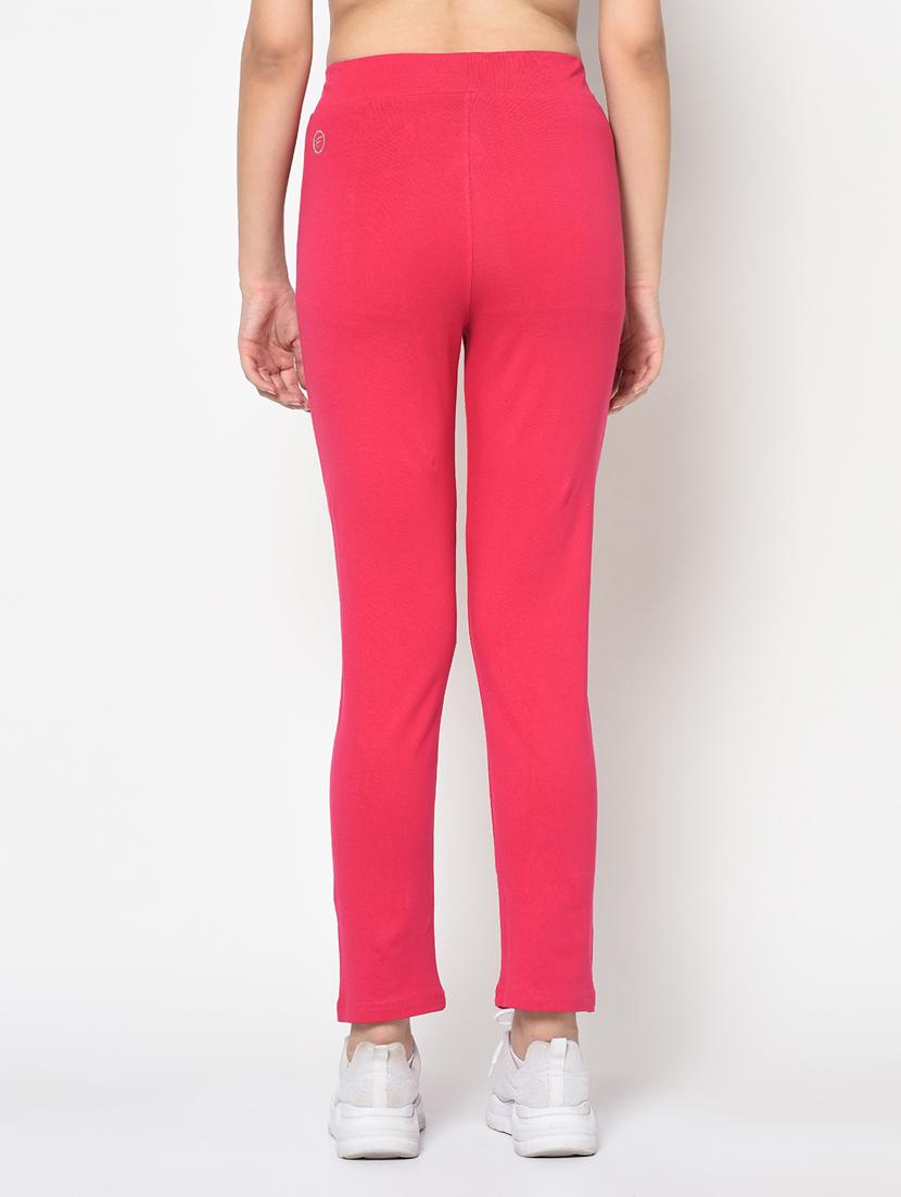 mid rise solid block track pant - 19285155 - Zoom Image - 3