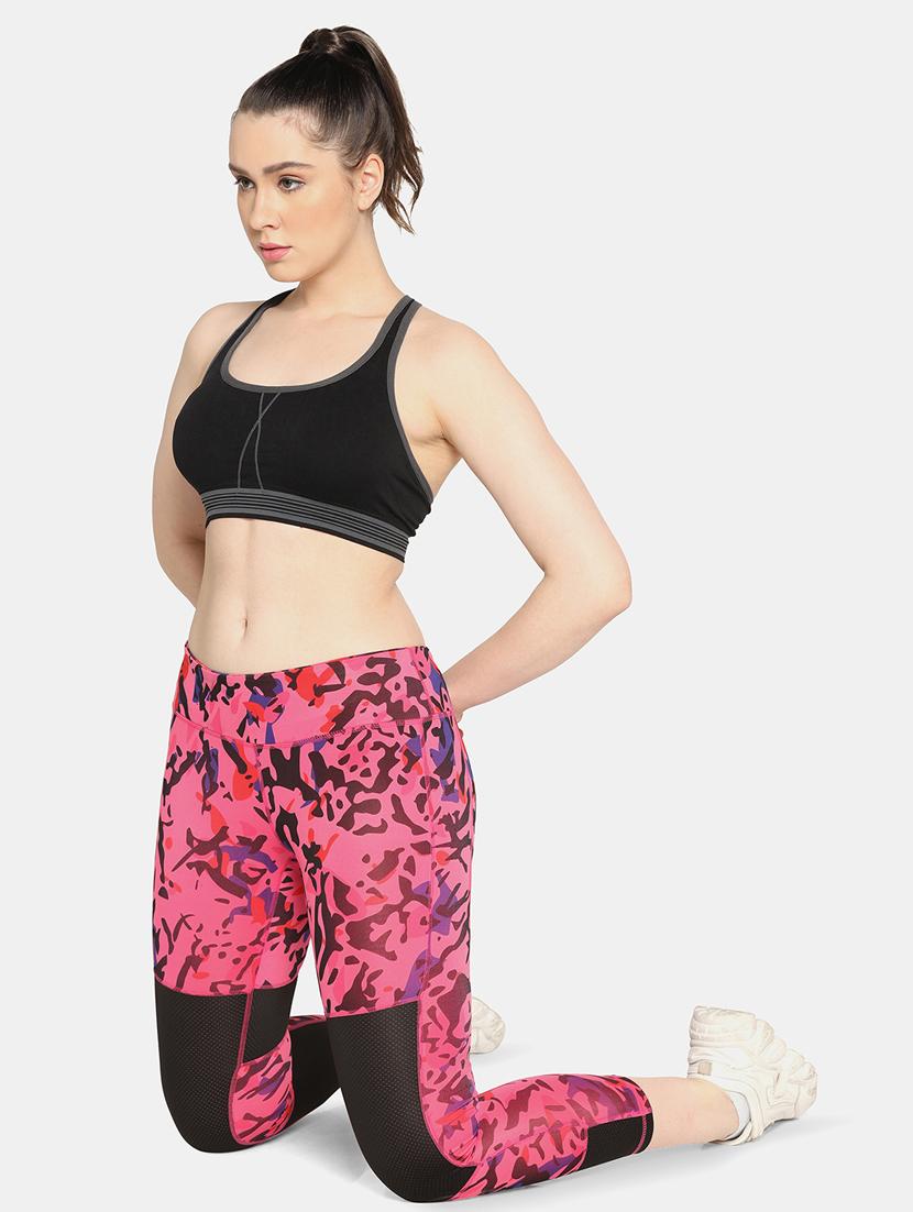 pink high rise yoga pants - 19328672 - Zoom Image - 4