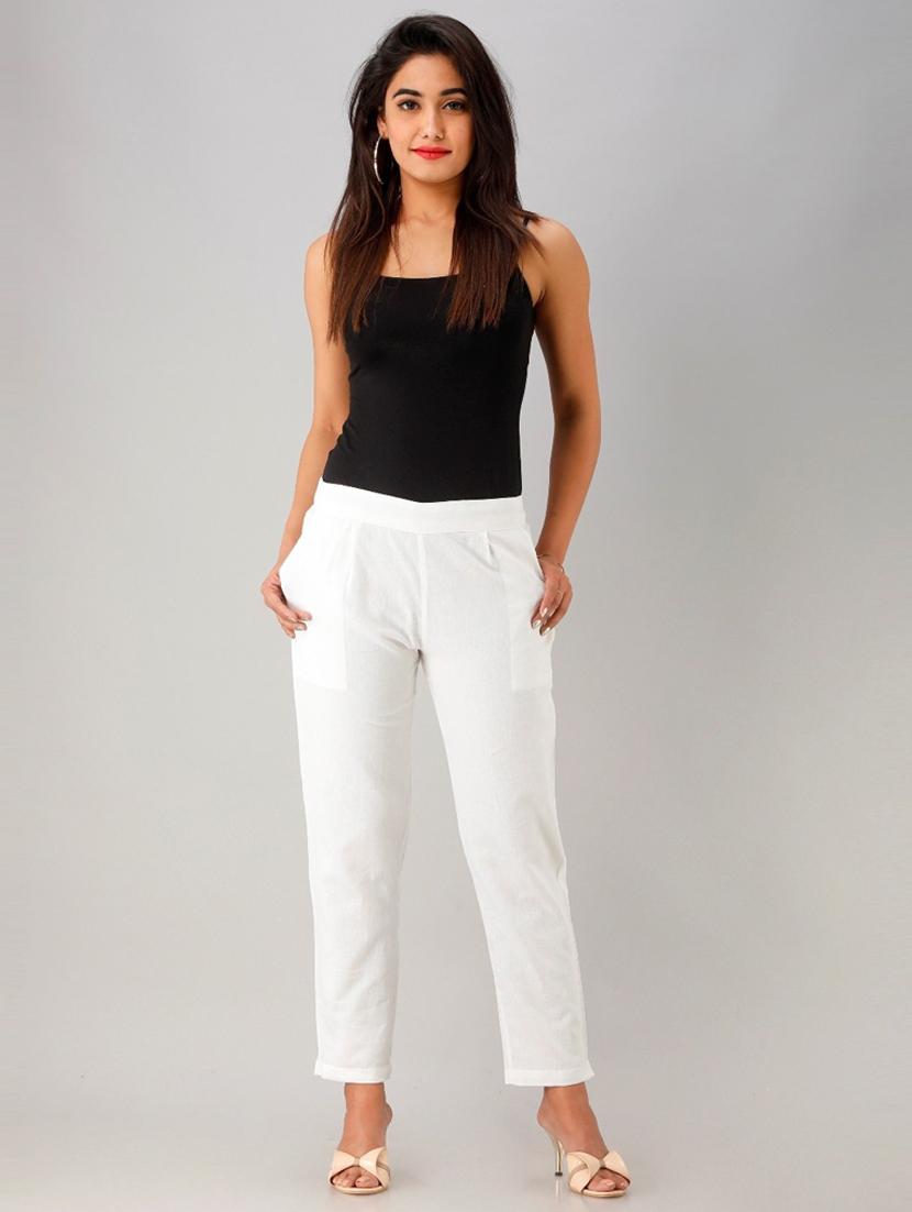 women solid cigarette pant - 19415863 - Zoom Image - 3