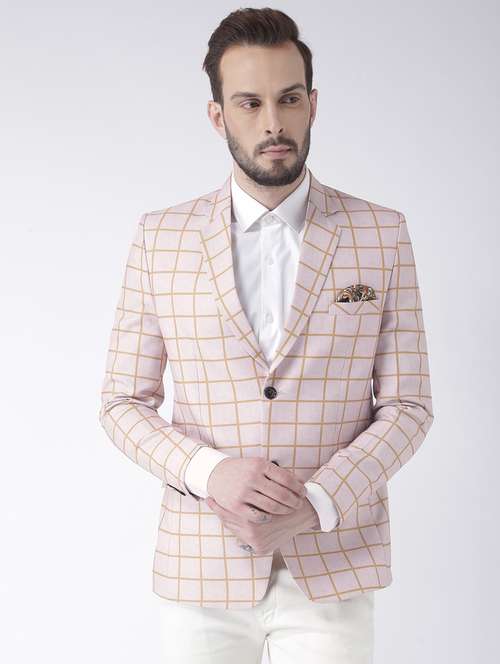 beige check polyester blazer - 19488735 - Very Small Image - 1