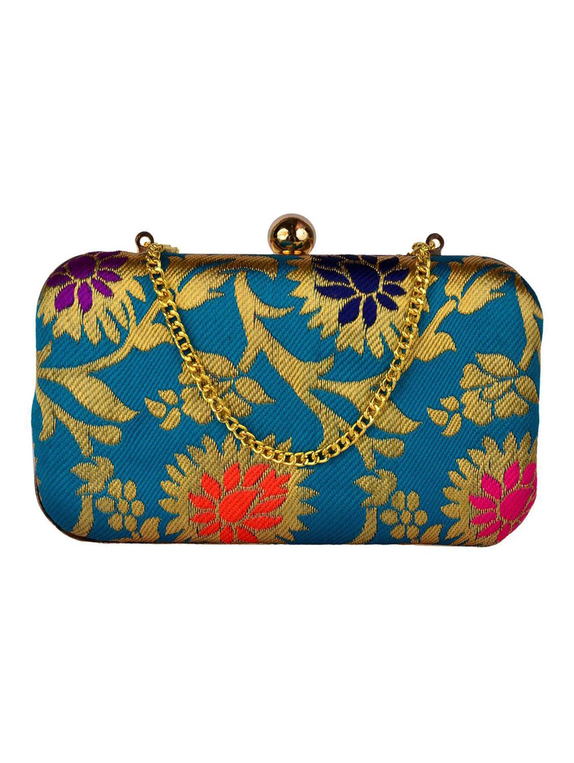 self design box clutch with detachable strap - 19489950 - Zoom Image - 4