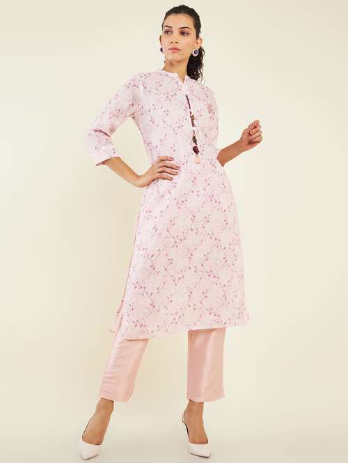 women's straight kurta - 19496402 - Very Small Image - 1