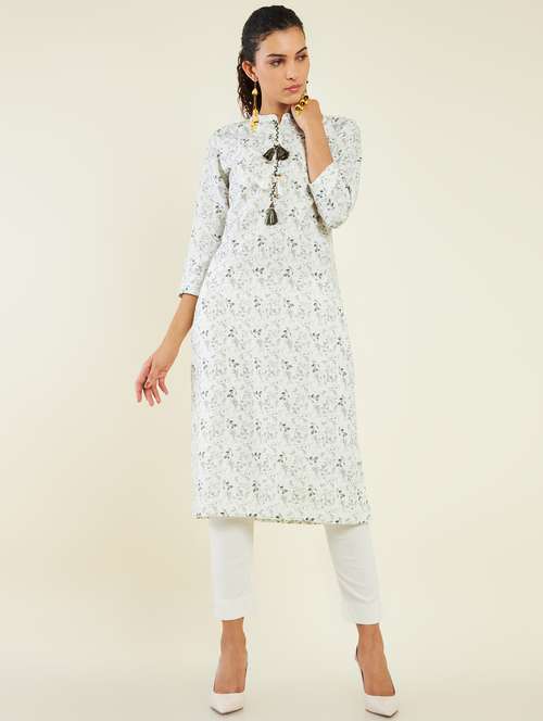 women's straight kurta - 19496404 - Very Small Image - 1