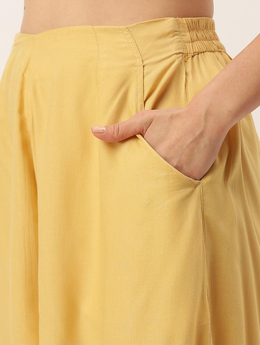 rayon wide leg culottes - 19511687 - Zoom Image - 4
