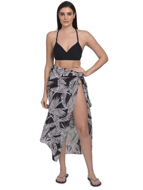 black printed sarongs - 19616758 - Very Small Image - 1