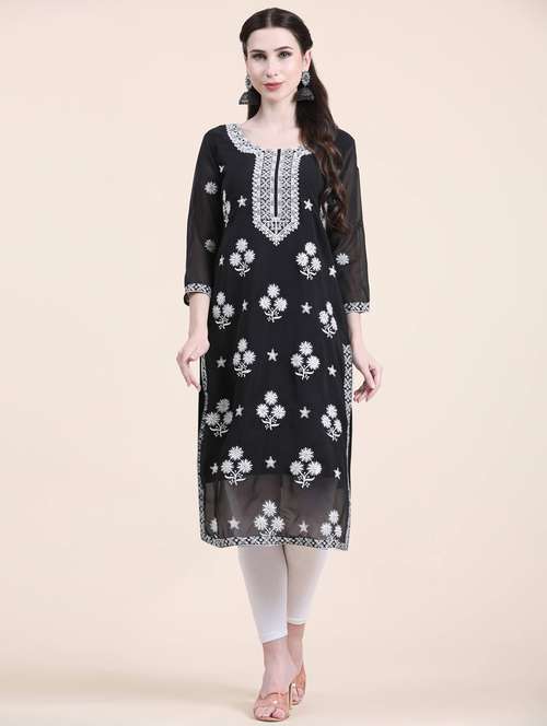 women's straight kurta - 19624814 - Very Small Image - 1