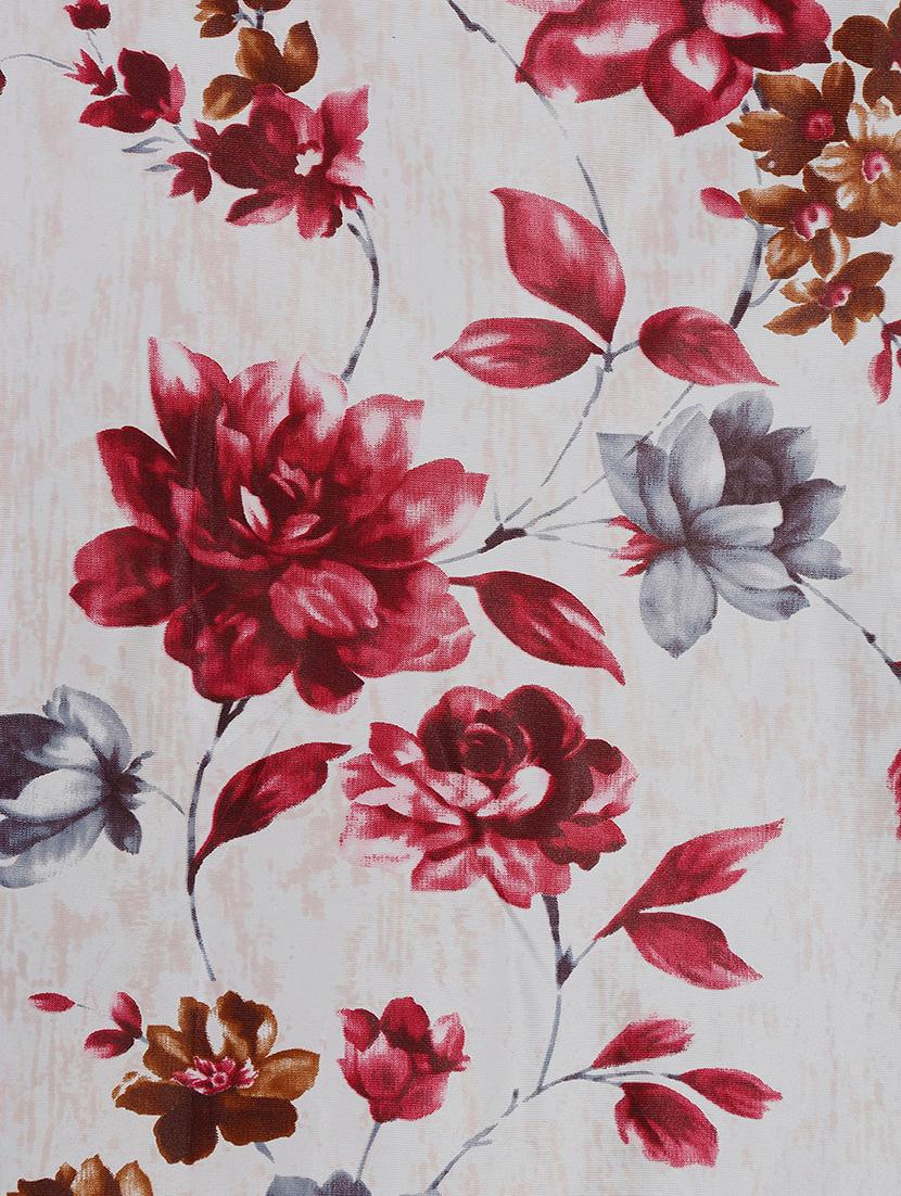 home sizzler 2 piece windflower floral eyelet polyester door curtains - 19643290 - Zoom Image - 4