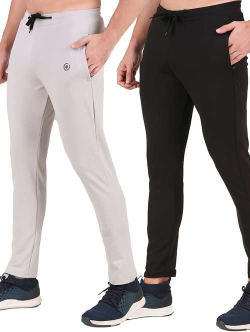 pack of 2 solid ankle length track pant - 19643969 - Very Small Image - 1
