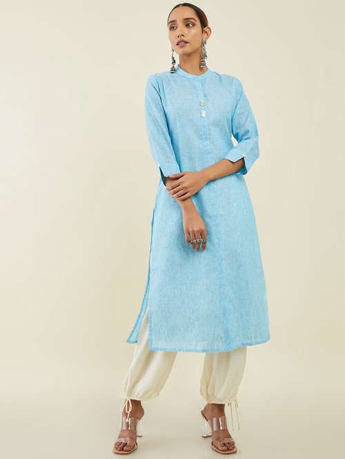 women's straight kurta - 19659193 - Very Small Image - 1
