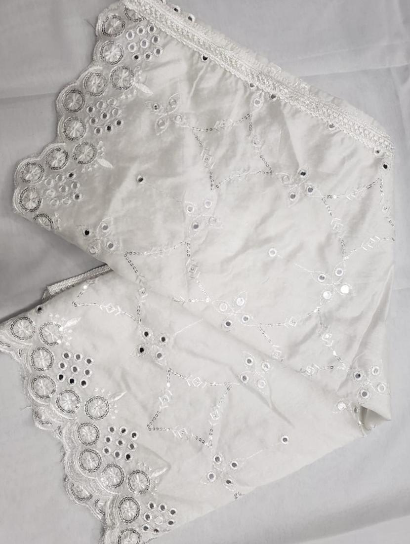 self design embroidered dupatta - 19662938 - Zoom Image - 4