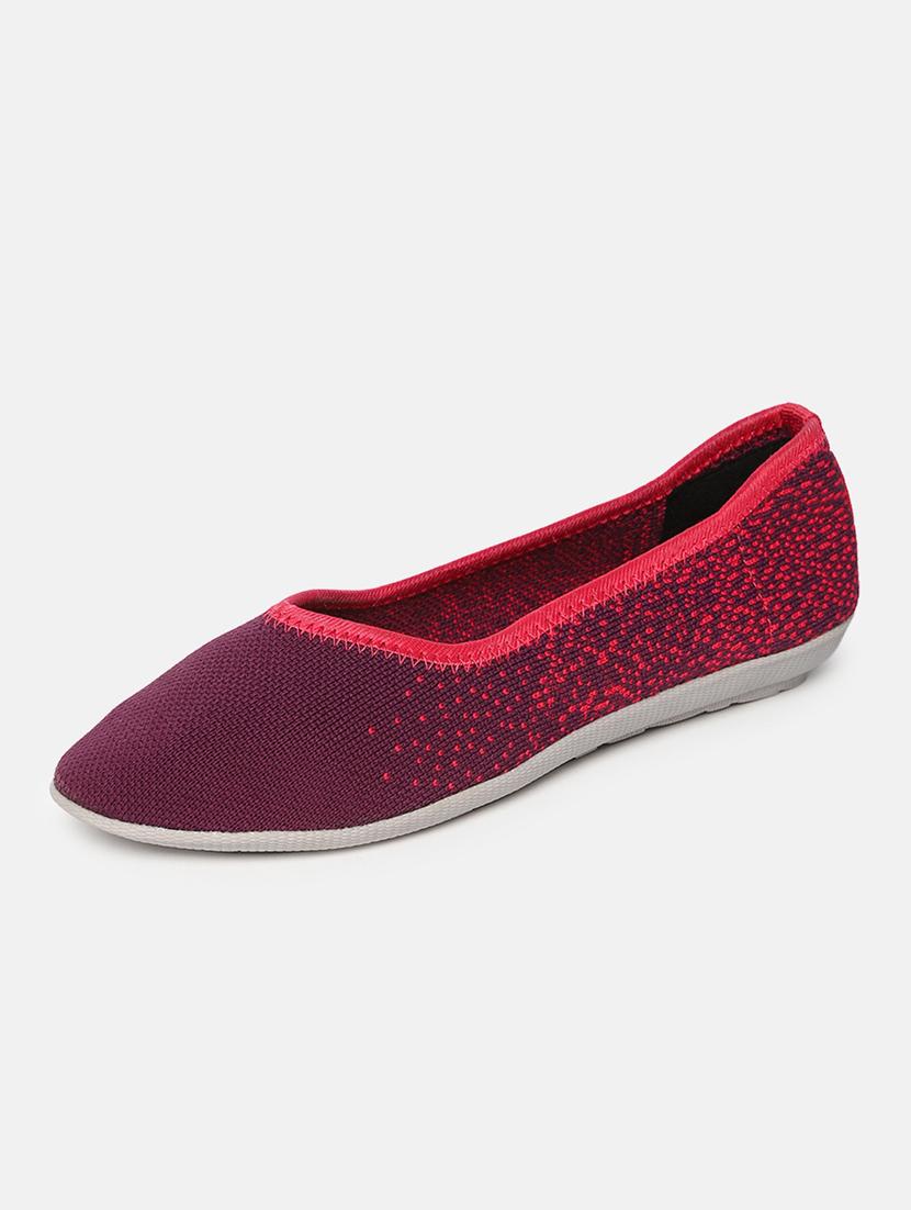 maroon fabric slip on ballerina - 19665778 - Zoom Image - 2