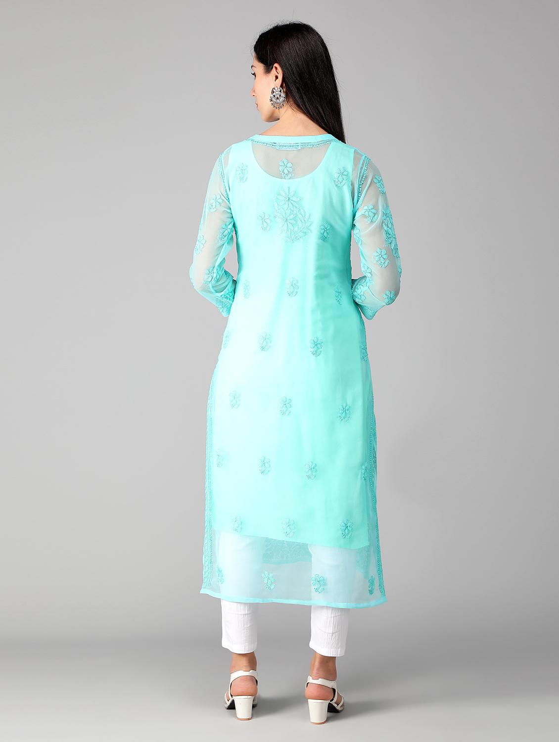 women's straight kurta - 19684605 - Zoom Image - 3