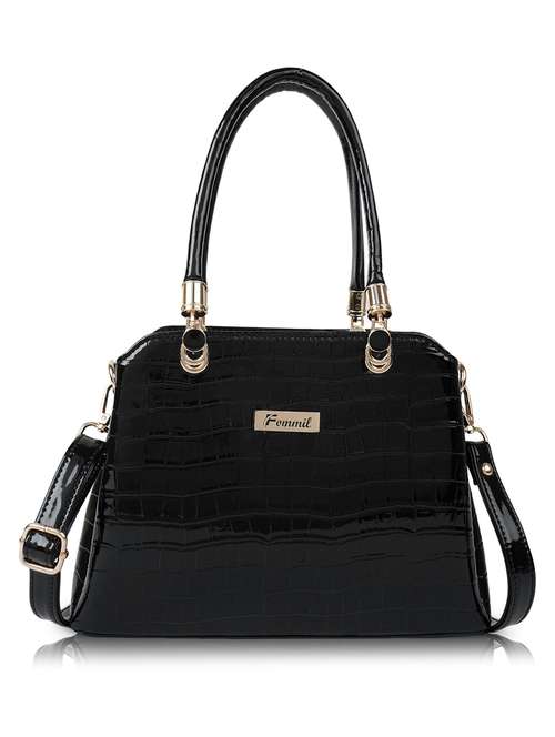 grey leatherette (pu) handbag - 19695945 - Very Small Image - 1