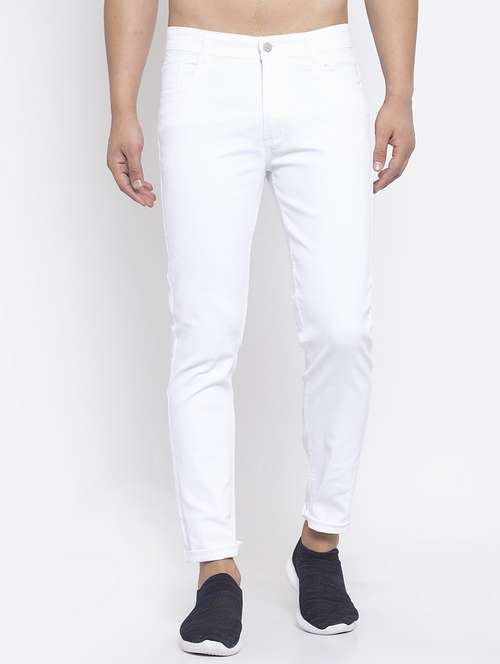 men solid slim fit plain jean - 19697411 - Very Small Image - 1