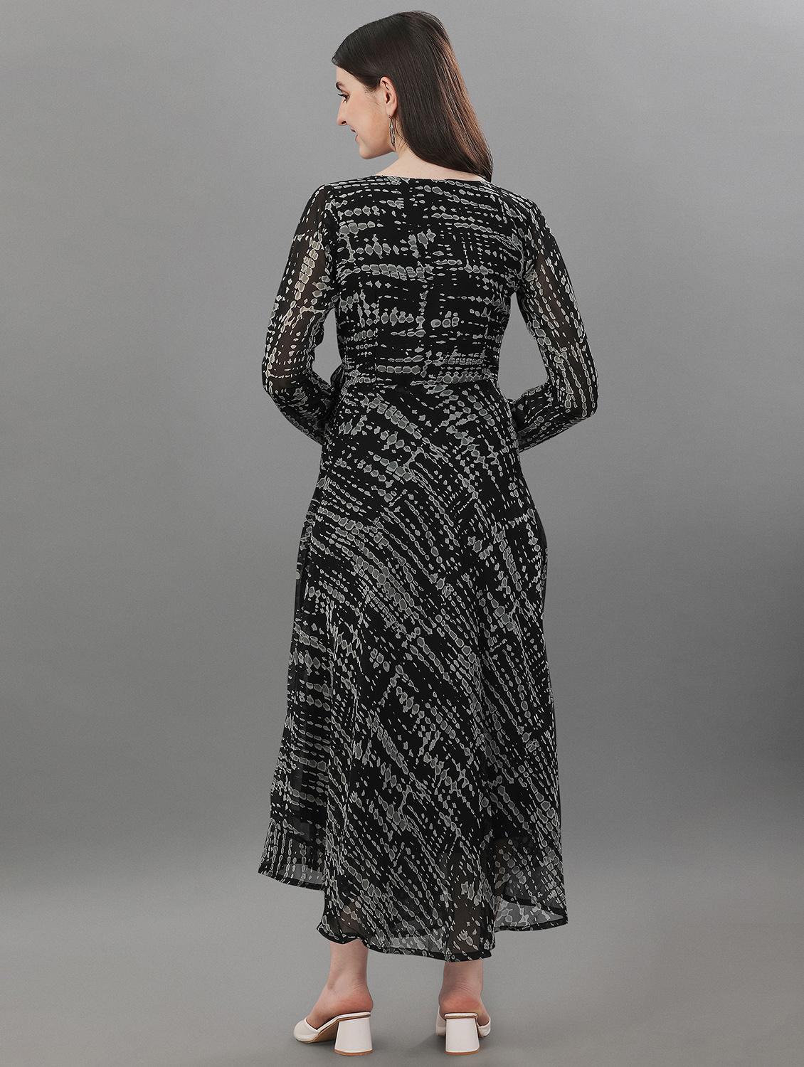 women's fit & flare abstract dress - 19698587 - Zoom Image - 2