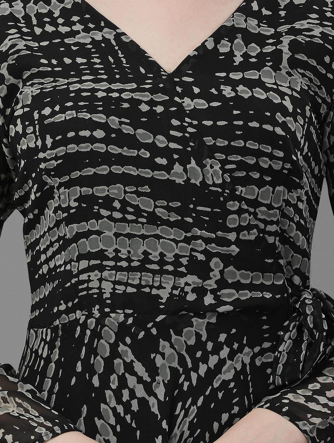 women's fit & flare abstract dress - 19698587 - Standard Image - 3