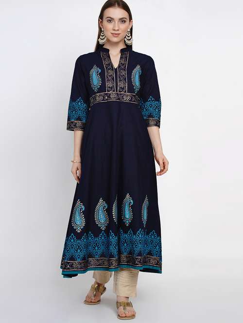 women's flared kurta - 19699332 - Very Small Image - 1