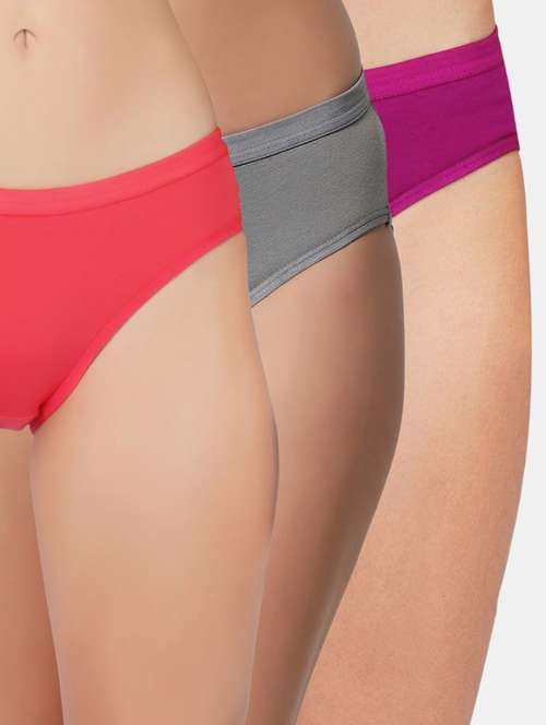 multi colore lycra bikini panty combo - 19724536 - Very Small Image - 1