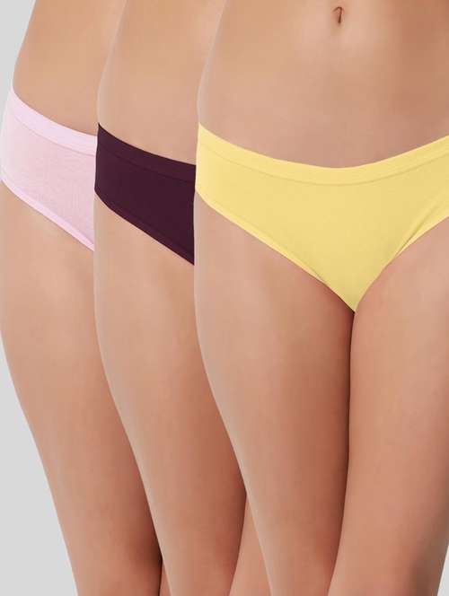 pack of 3 solid panty - 19724617 - Very Small Image - 1