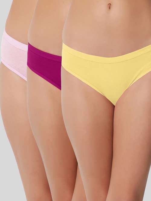 pack of 3 solid panty - 19724619 - Very Small Image - 1