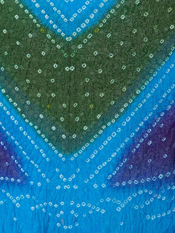 multi colored bandhani gota patti dupatta - 19734466 - Standard Image - 3