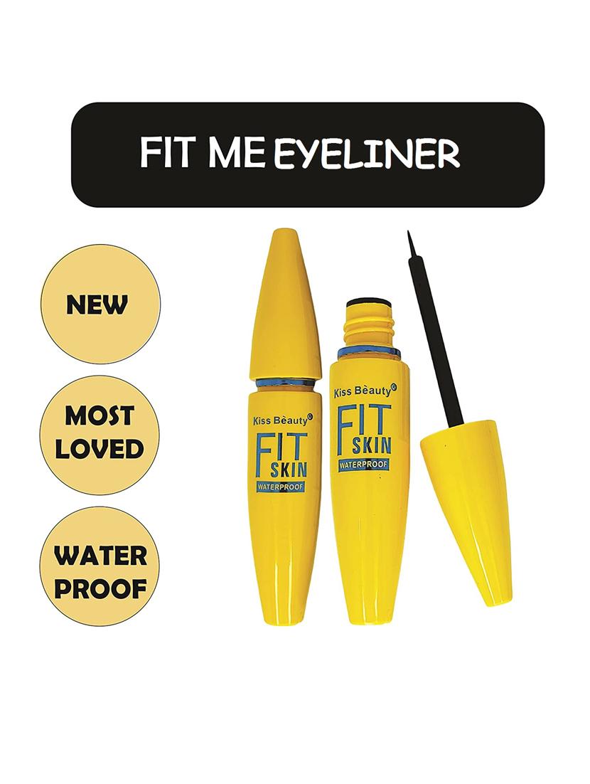 kiss beauty fit skin waterproof jet black eyeliner - 19736437 - Zoom Image - 2