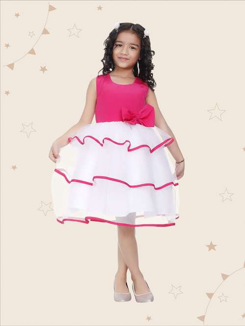 girls round neck sleeveless frock - 19743815 - Very Small Image - 1