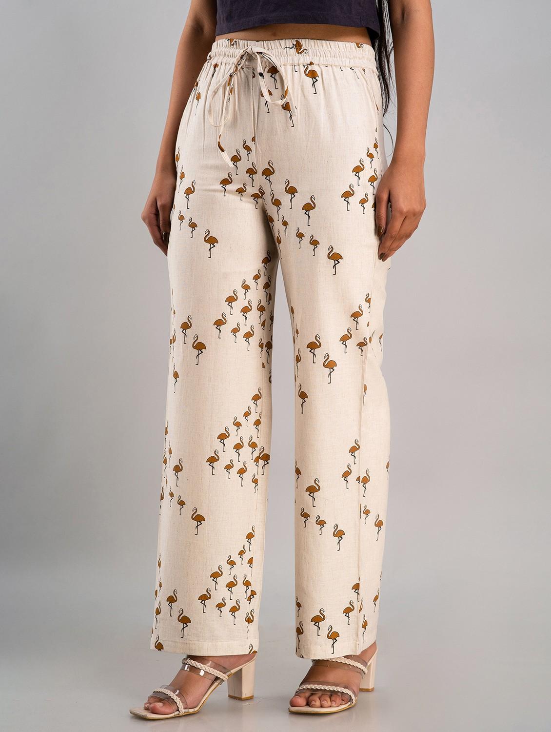 printed wide leg trouser - 19847191 - Zoom Image - 1