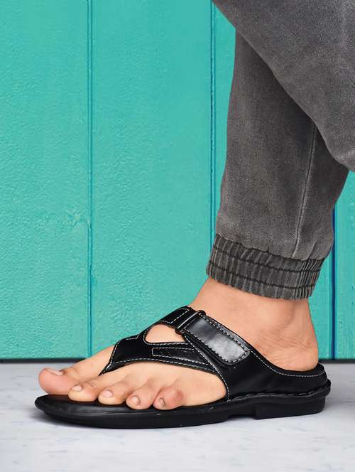 black synthetic slip on flip flop - 19848734 - Very Small Image - 1