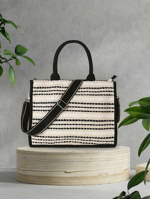 women off-white tote handbag - 19856176 - Very Small Image - 1