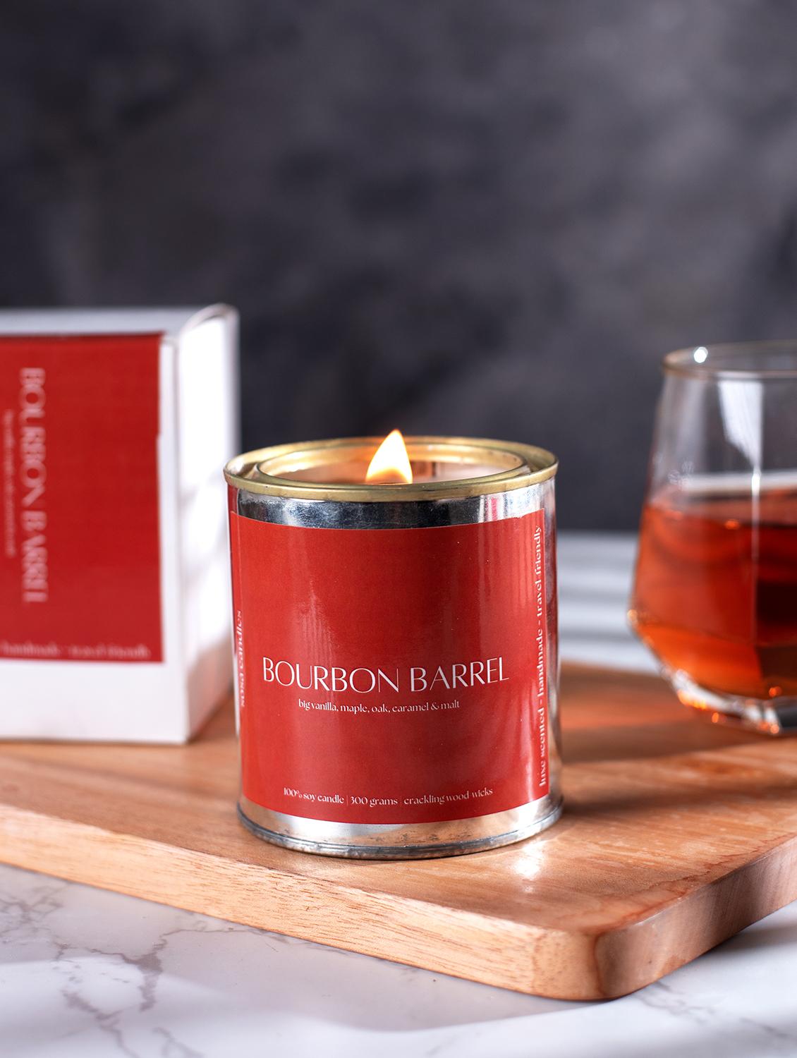 bourbon barrel candle gift set for men, husband, boyfriend | home decor - 19856683 - Standard Image - 2
