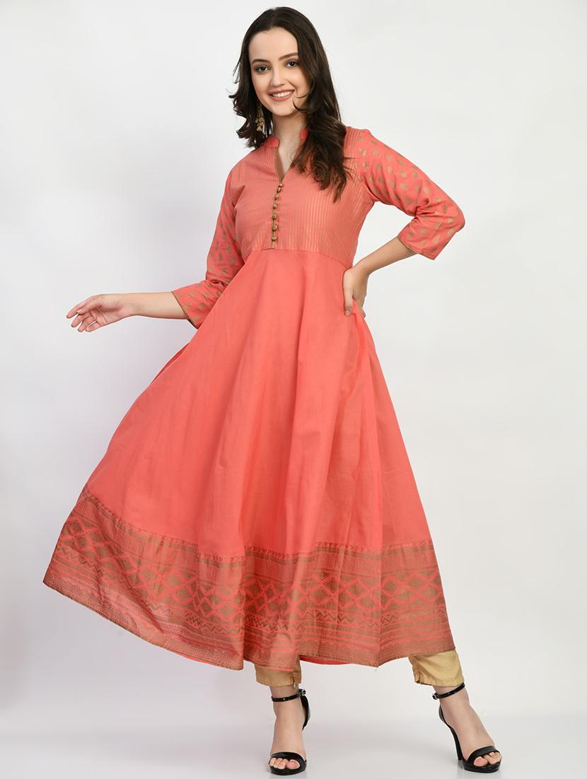 women's flared kurta - 19865838 - Standard Image - 4