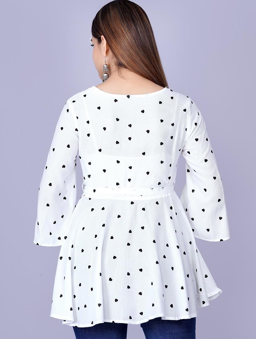 women's peplum round neck top - 19891590 - Standard Image - 2