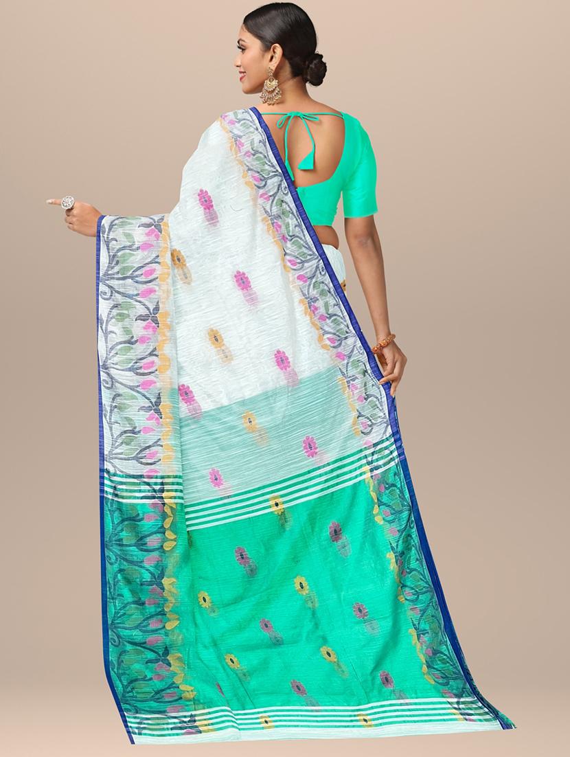 women self design handloom saree with blouse - 19925974 - Standard Image - 2