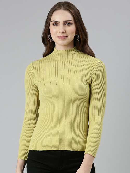 women's straight high neck top - 19948433 - Very Small Image - 1