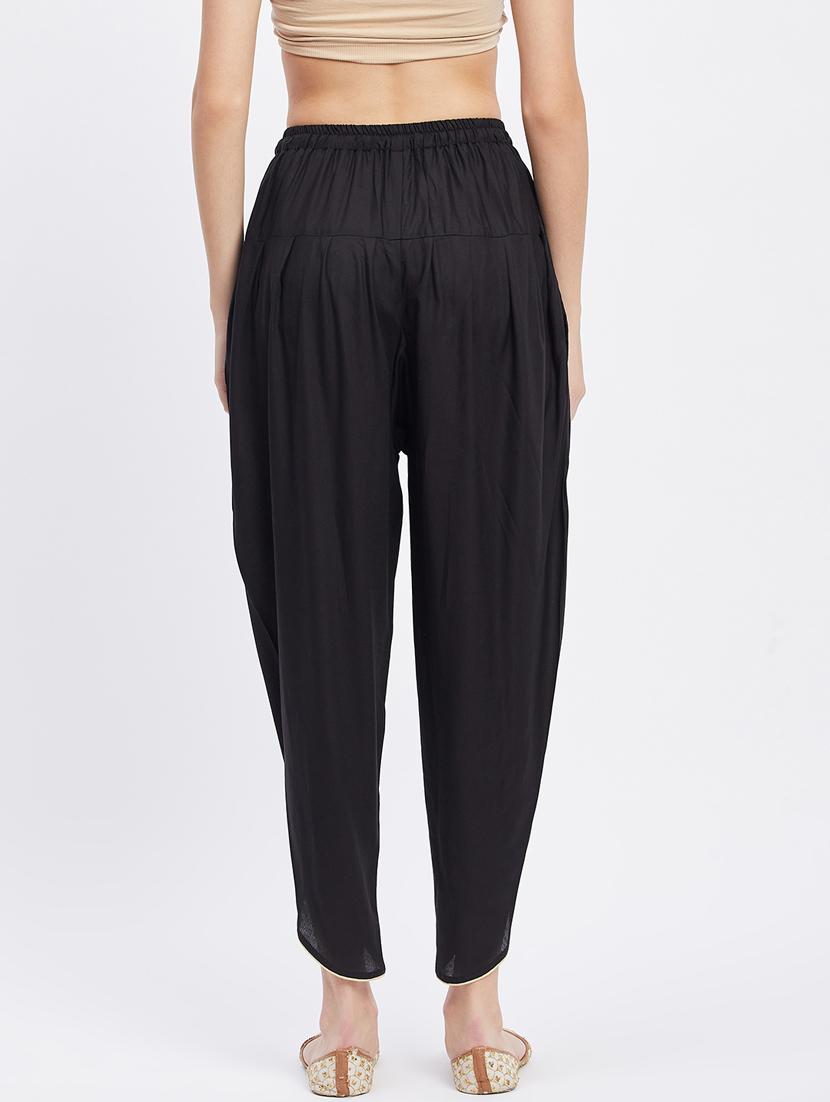 black rayon dhoti salwar salwars - 19956493 - Zoom Image - 3