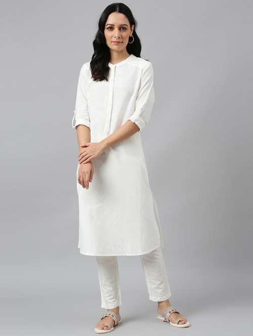 women's straight kurta - 19960171 - Very Small Image - 1
