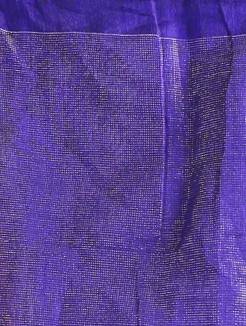 women's self design blue colored saree with blouse - 19968453 - Standard Image - 3