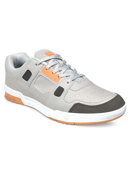 grey solid lace up sneaker - 19977552 - Very Small Image - 1